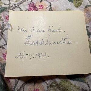 Ernest M. Stires — Autograph Signed Card — Bishop of Long Island - St Thomas